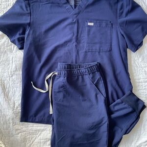Figs Navy Blue Scrub Set size XXL